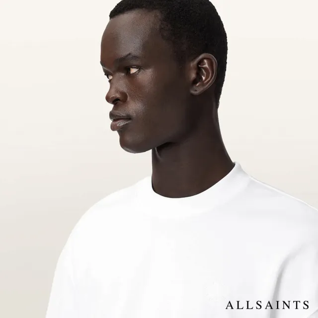 【ALLSAINTS】HAVEN 厚質純棉寬鬆短袖T恤-白 M029JC(寬鬆版型)