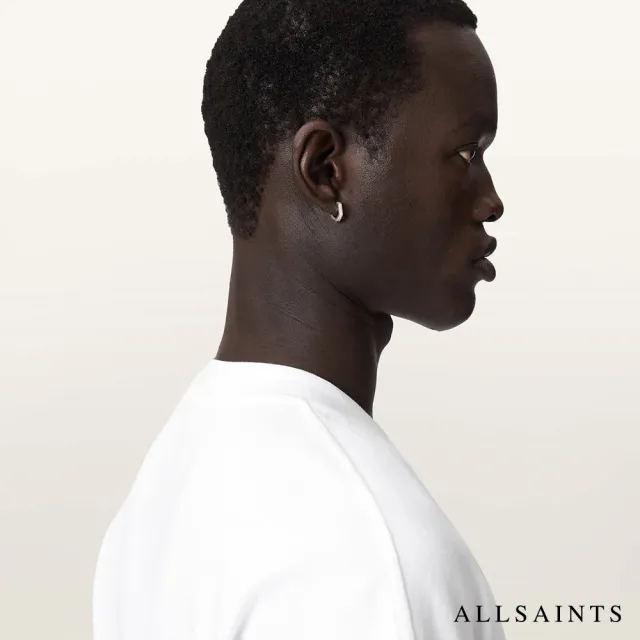 【ALLSAINTS】HAVEN 厚質純棉寬鬆短袖T恤-白 M029JC(寬鬆版型)