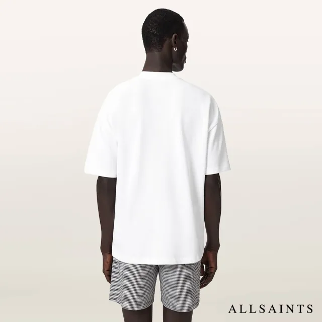【ALLSAINTS】HAVEN 厚質純棉寬鬆短袖T恤-白 M029JC(寬鬆版型)
