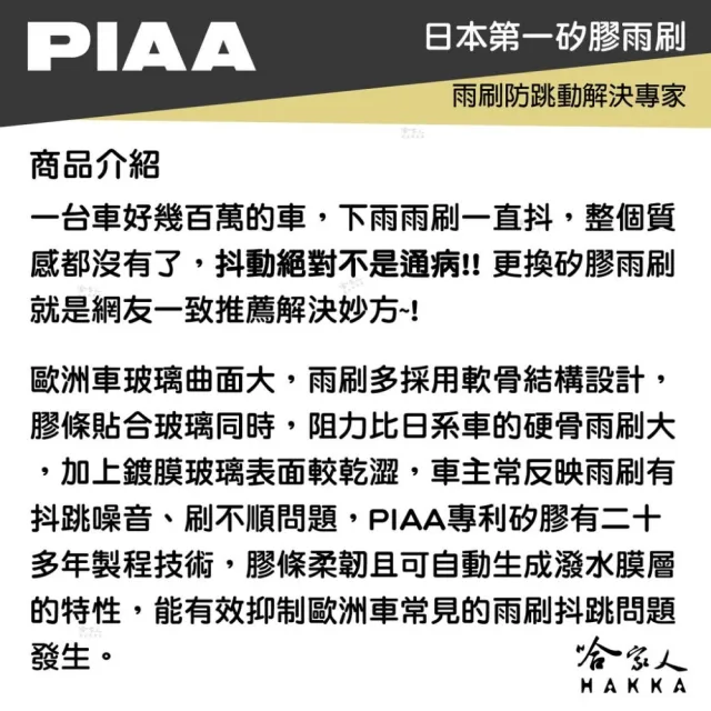 【PIAA】TESLA MODEL Y 煥新版 日本矽膠撥水雨刷(26+20 贈油膜去除劑 防跳動 25〜年 哈家人)