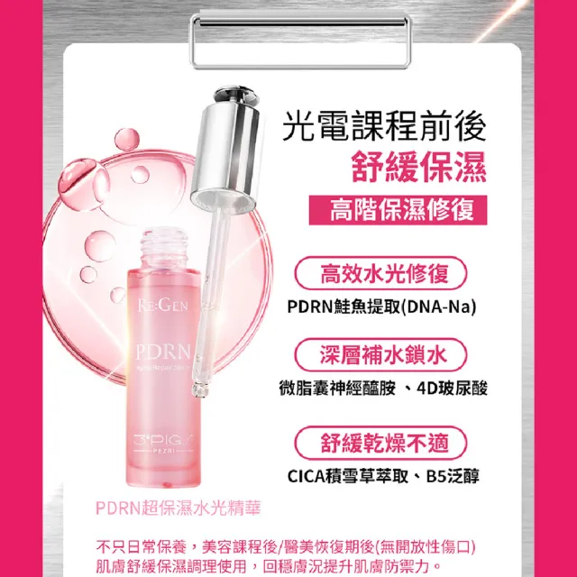 【PEZRI 派翠】PDRN水光美白禮盒(PDRN水光精華 贈VC美白精華乳/隋棠推薦/美妝盒/送禮/週年慶