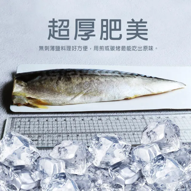 【優鮮配】挪威｜3L厚片薄鹽鯖魚｜20片｜210g