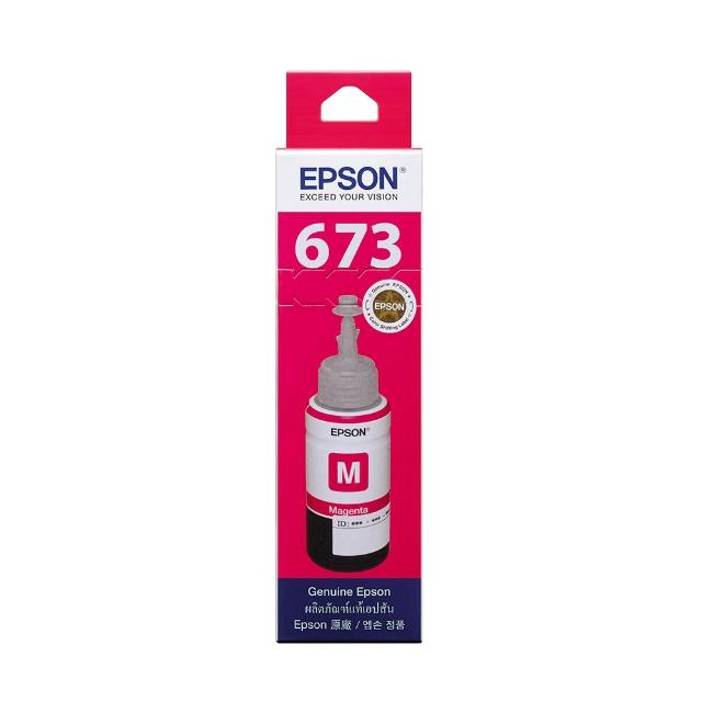 【EPSON】官方直營 673 原廠紅色墨水罐/墨水瓶 70ml(T673300)(L800/L1800/L805)