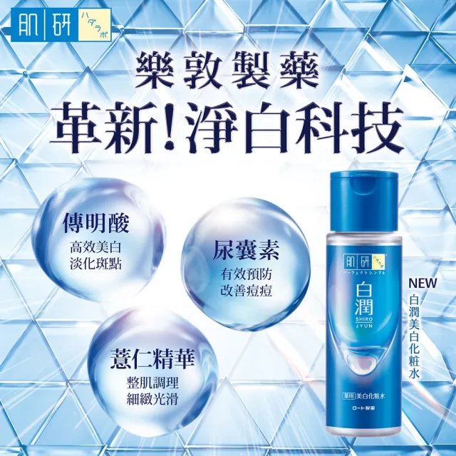 【肌研】官方直營 白潤美白化粧水 170mL 2入(傳明酸 薏仁精華 改善暗沉粗糙  無添加)