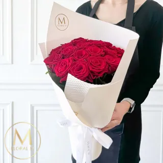 【Floral M】曼哈頓戀曲玫瑰鮮花花束(情人節花束/告白禮物/求婚花束/鮮花花禮/玫瑰花束)