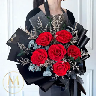 【Floral M】Coco Love經典永生玫瑰花束(乾燥花/永生花/情人節花束/告白禮物/求婚花禮)