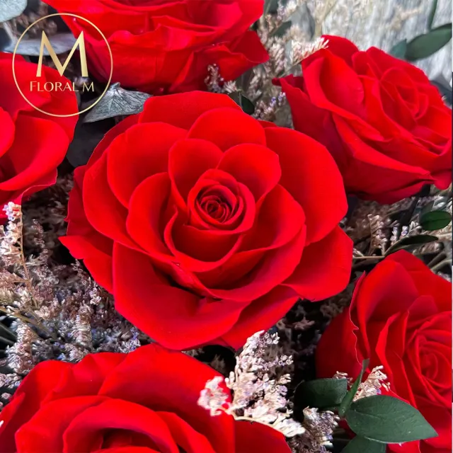 【Floral M】Coco Love經典永生玫瑰花束(乾燥花/永生花/情人節花束/告白禮物/求婚花禮)