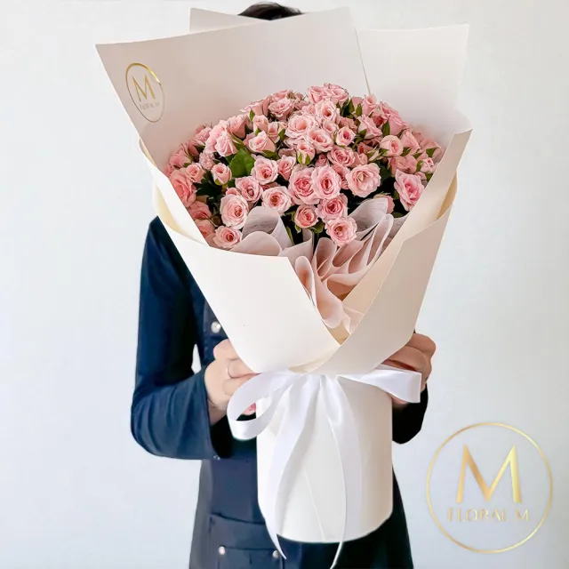 【Floral M】愛在浪漫巴黎迷你玫瑰鮮花花束(情人節花束/告白禮物/求婚花束/鮮花花禮/玫瑰花束)