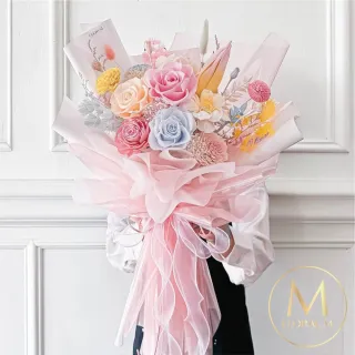 【Floral M】Sweet Wonderland愛麗絲夢幻花園永生花束(乾燥花/永生花/情人節花束/告白禮物/求婚花禮)