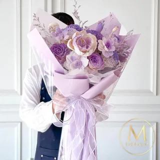 【Floral M】法式花園時光擴香花束贈香氛油(情人節花束/告白禮物/求婚花束/擴香花束/香氛花禮)