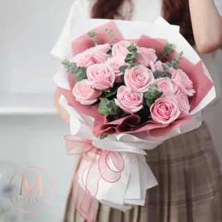 【Floral M】安娜女神玫瑰鮮花花束(情人節花束/告白禮物/求婚花束/鮮花花禮/生日花束)