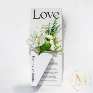 【Floral M】經典法式花園手綁仿真花23cm(人造花/仿真花/假花/花藝DIY/裝飾花禮)