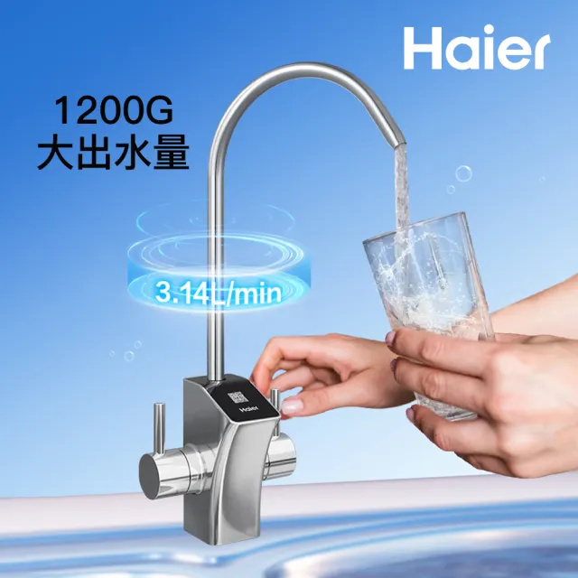 【Haier 海爾】RO淨水器/淨水機1200G 濾水器/生飲/廚下型/直出(贈基本安裝)