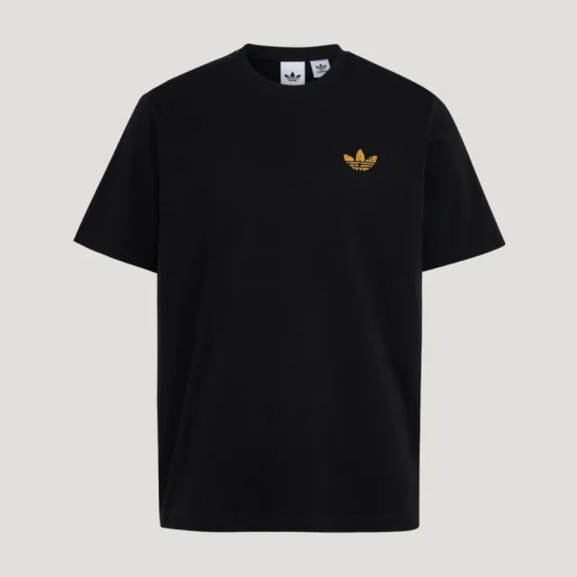 【adidas 愛迪達】Trefoil Tee 男 T恤 運動上衣 休閒短袖 黑 亞版 純棉 印花(LE7353)