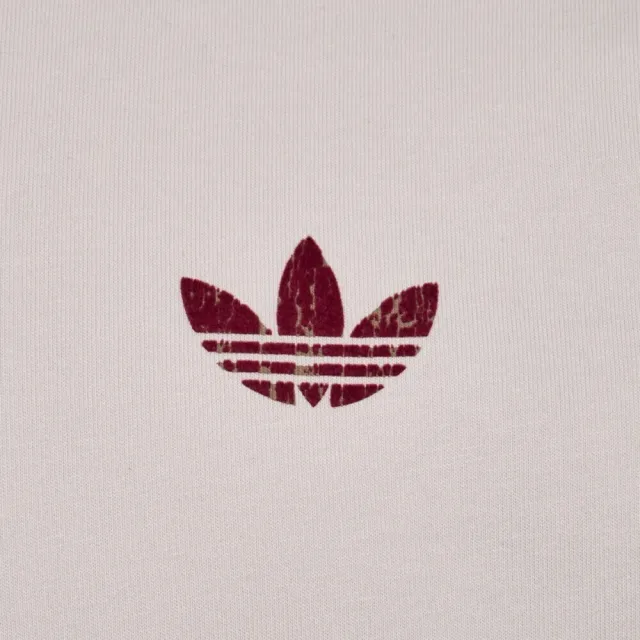 【adidas 愛迪達】Trefoil Tee 男 T恤 運動上衣 休閒短袖 灰白 亞版 純棉 印花(LE7354)