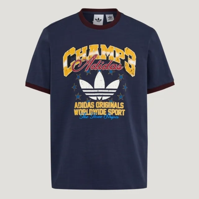 【adidas 愛迪達】Ringer Tee 男 T恤 運動上衣 休閒短袖 黑 亞版 純棉 印花(LE7356)