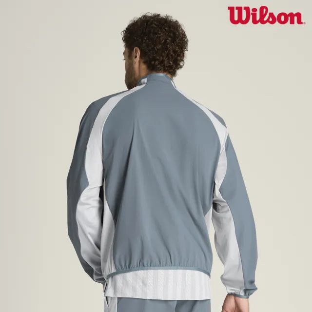 【WILSON】Classic WarmUp Jacket Storm 男款 服飾 外套 灰色 WN00078U032001