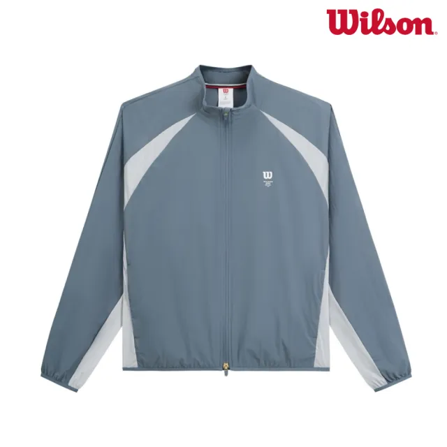 【WILSON】Classic WarmUp Jacket Storm 男款 服飾 外套 灰色 WN00078U032001