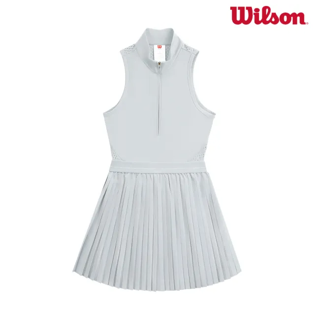 【WILSON】Winning Tennis Dress Microchip 女款 服飾 連身裙 灰色 WW00481G010001