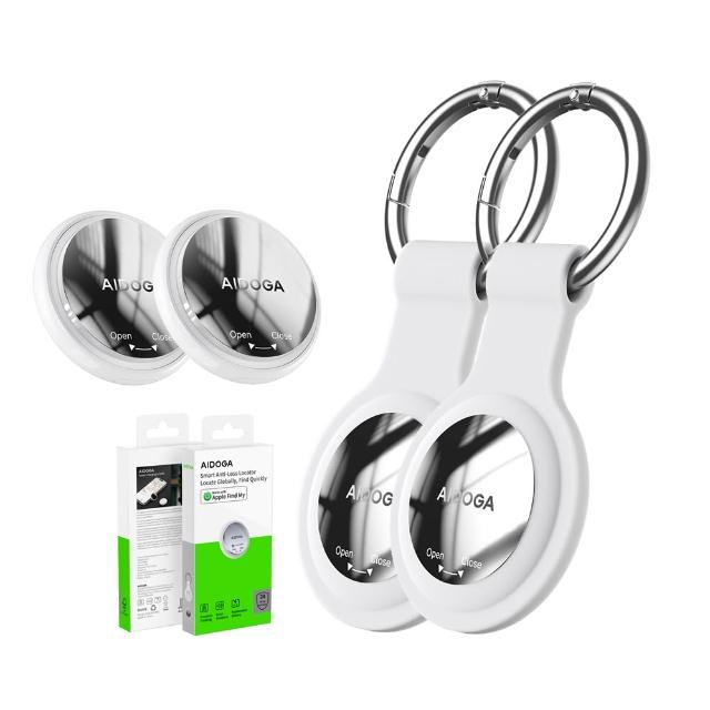 【AIDOGA】2入組 蘋果認證 Tag 全球定位器防丟器尋物追蹤器 (支援 Apple Find my)