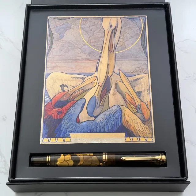 【Pelikan】百利金M600 ART Collection Georg Tippel海報藝術鋼筆(附贈原廠手提袋、墨水)
