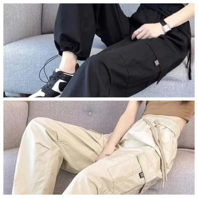 【ASister 小姊姊】AS2610#女裝｜休閒褲☆中大尺碼美式工裝褲(3色 S-5XL)