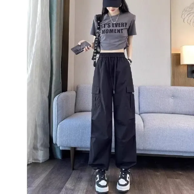 【ASister 小姊姊】AS2610#女裝｜休閒褲☆中大尺碼美式工裝褲(3色 S-5XL)