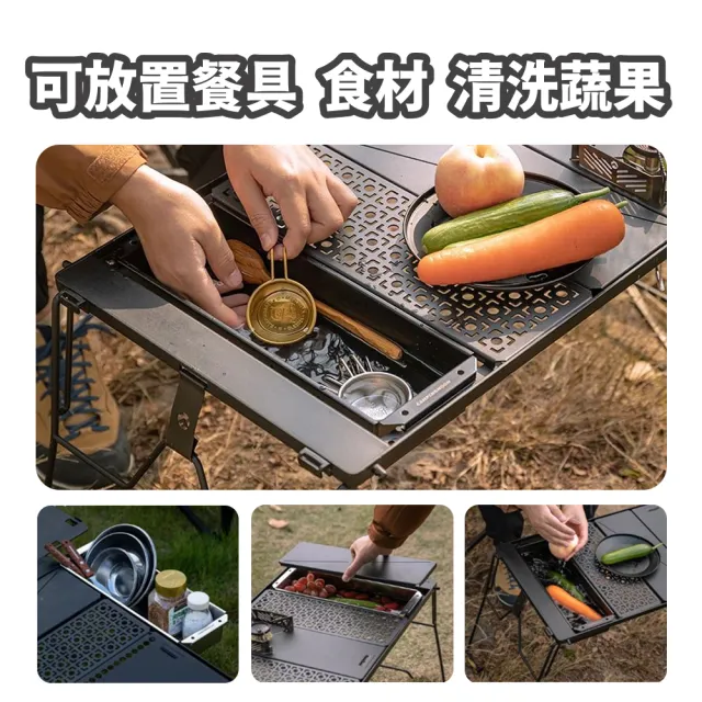 【Campingmoon 柯曼】露營中毒本鋪 IGT 半單位餐具盒 餐具盒 置物盒 收納盒 半單位 IGT桌 露營桌 單元板