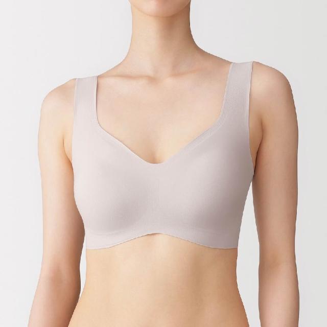 【MUJI 無印良品】女無痕背心式胸罩(黑色/黃橘/淺綠/萊姆綠/薰衣草紫/摩卡棕)