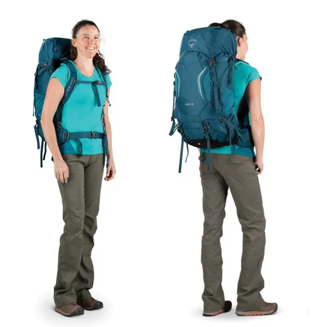 【Osprey】雙11 Kyte 46女款專屬 輕量健行登山背包 附防雨背包套 兩色
