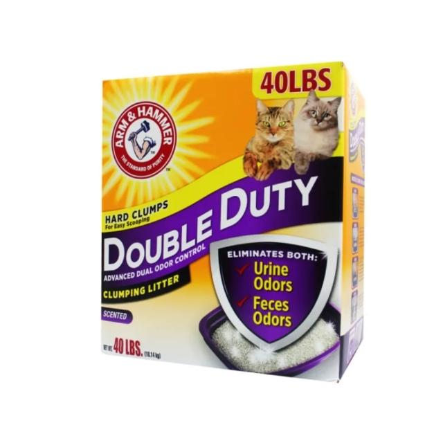 【ARM&HAMMER 鐵鎚】雙效加強除臭貓砂 (40LB/18.14kg)
