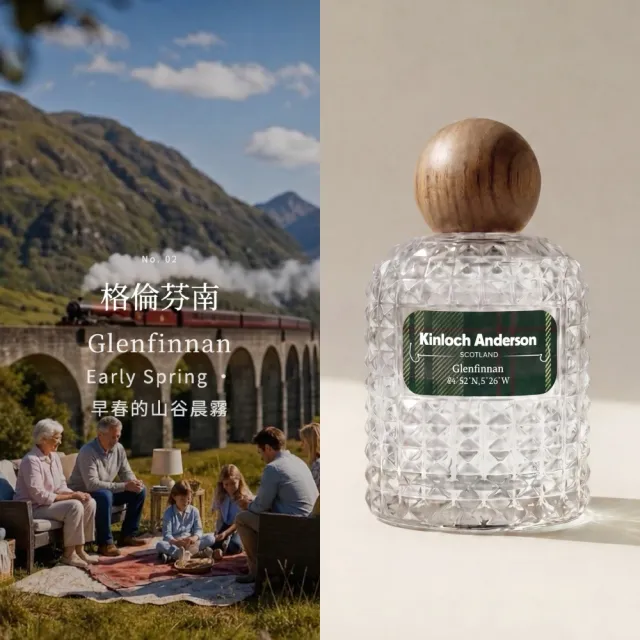 【Kinloch Anderson】金安德森香氛 NO.02格倫芬南 茶香調 空間噴霧100ml(居家室內/空間香氛)
