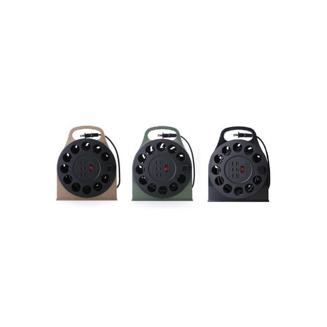 【ADAMOUTDOOR】輪座式延長線-15M(動力線 電纜盤 捲盤 插座 延長線 ADAM 露營 逐露天下)