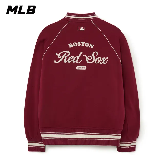 【MLB】飛行夾克外套 棒球外套 Varsity系列 波士頓紅襪隊(3AJPV0734-43WID)