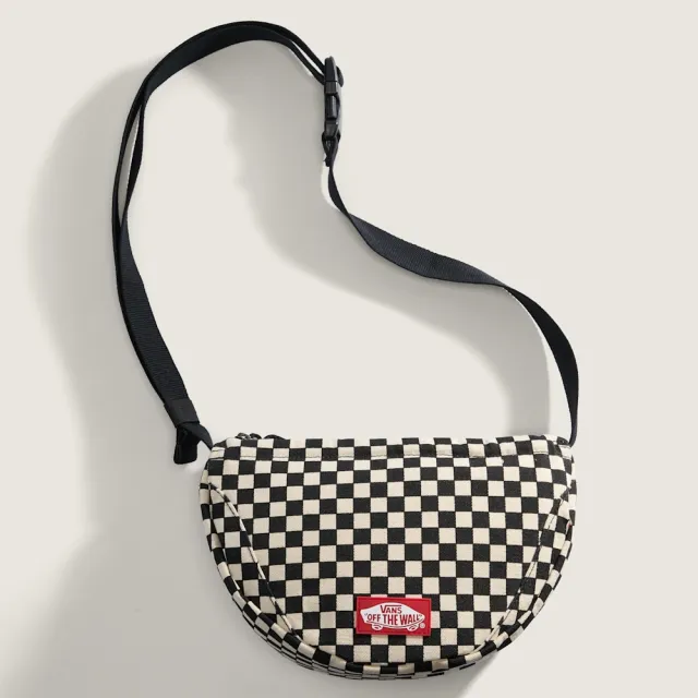 【VANS】官方旗艦 Old Skool Icon Crossbody Bag 黑白色棋盤格斜背包