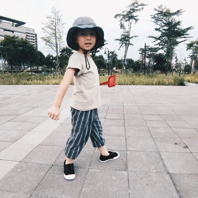 【橘魔法】幾何 碎花 愛心 蝴蝶 條紋棉紗燈籠褲 兒童 女童 男童 童裝 薄長褲 防蚊褲 空調褲 防曬
