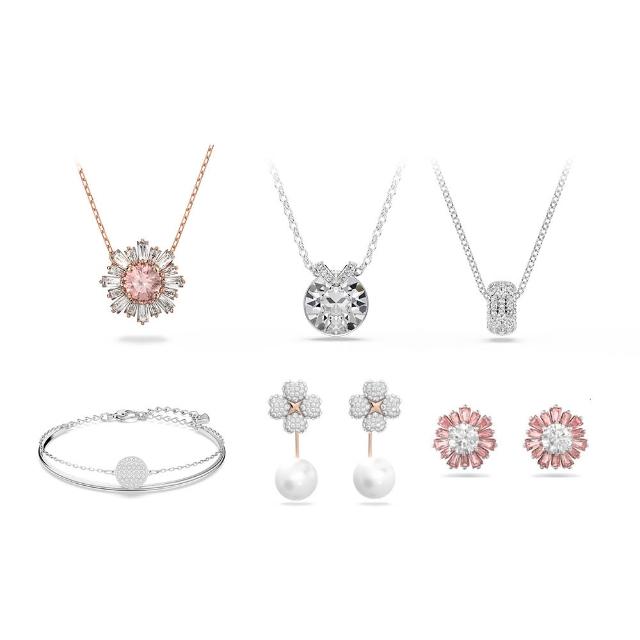 【SWAROVSKI 施華洛世奇】官方直營 Latisha/Sublima/BellaV/Dextera鏈墜/耳環 圓形(6款任選)