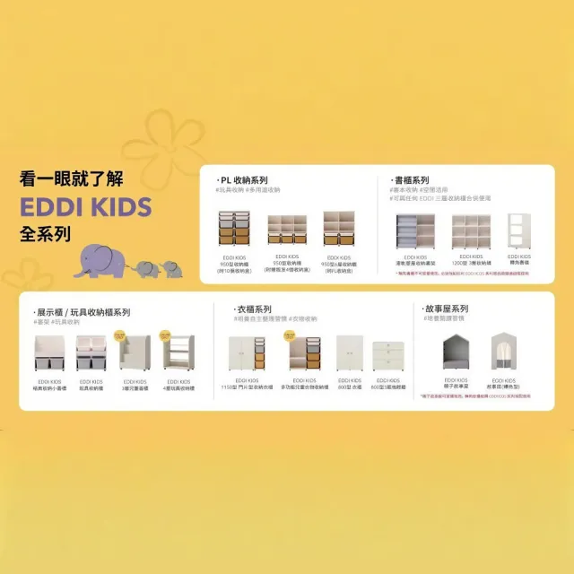【iloom 怡倫家居】EDDI KIDS 經典收納櫃系列 書櫃 書架 雙層書架 兒童書架 玩具櫃 收納櫃 衣櫃