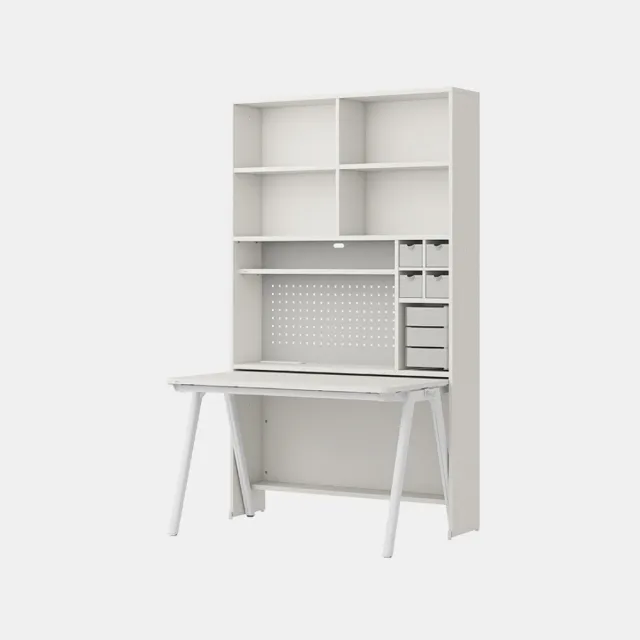 【iloom 怡倫家居】ROY 1200型6層收納書桌組(書桌 桌子 電腦桌 工作桌 兒童書桌 學生書桌 辦公桌)