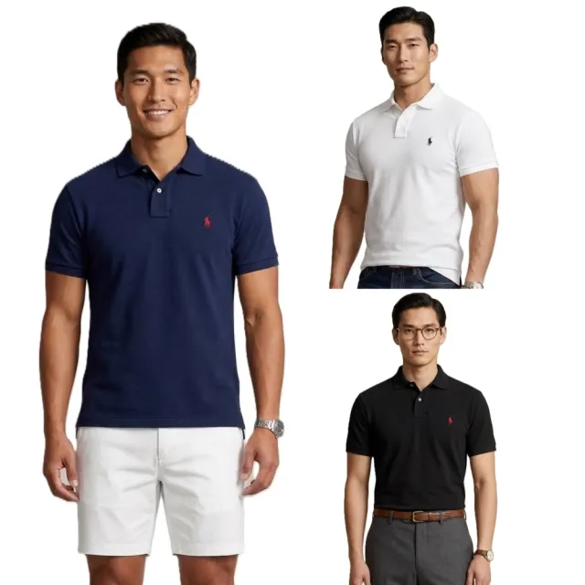 【RALPH LAUREN】POLO小馬刺繡網眼polo衫