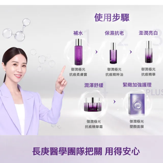 【FORTE】台塑生醫御潤極光抗痕精粹油30ml(贈精華霜10ml.效期:2027.8)