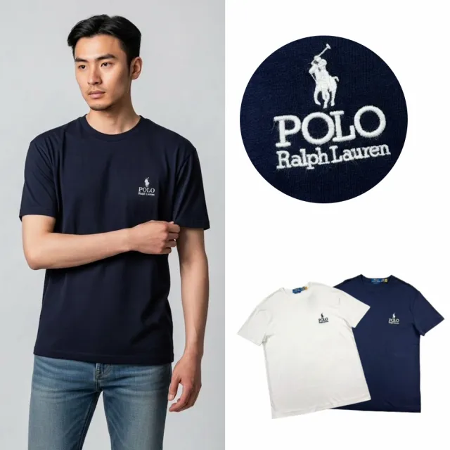 【RALPH LAUREN】小馬雙標 Ralph Lauren + 小馬 繡標 短T 純棉 Polo 短袖 T恤 素T 大尺碼 @3021
