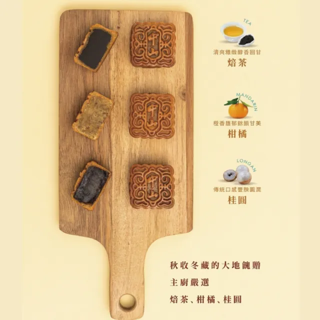 【中山招待所】星月典藏廣式月餅禮盒x10(6顆/盒)蛋素(清香柑橘/炭香桂圓/靜岡焙茶)_中秋伴手禮 年節禮盒