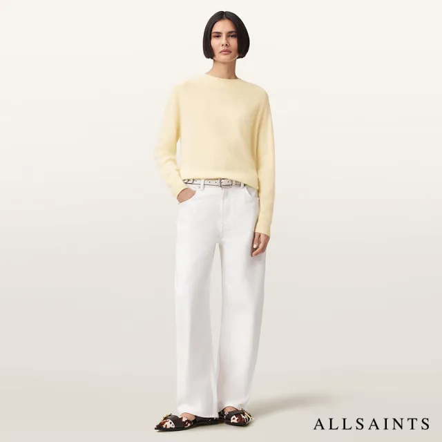 【ALLSAINTS】REBEL 喀什米爾寬鬆羊毛上衣-黃 W027KE(舒適版型)