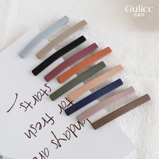 【Gulicc 古莉可】可愛側邊夾 莫蘭迪色一字夾(10入)(七夕情人節 生日 髮飾 頭飾 大腸圈 髮夾 禮物)