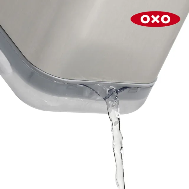 【OXO】直立式收納置物架-不鏽鋼(兩色任選)