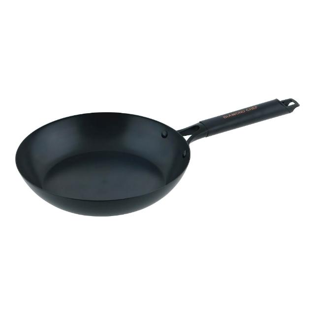 【DIAMOND CHEF】無塗層窒化鐵平底鍋28cm(不易生鏽/IH爐可用/鐵鍋/平煎鍋)