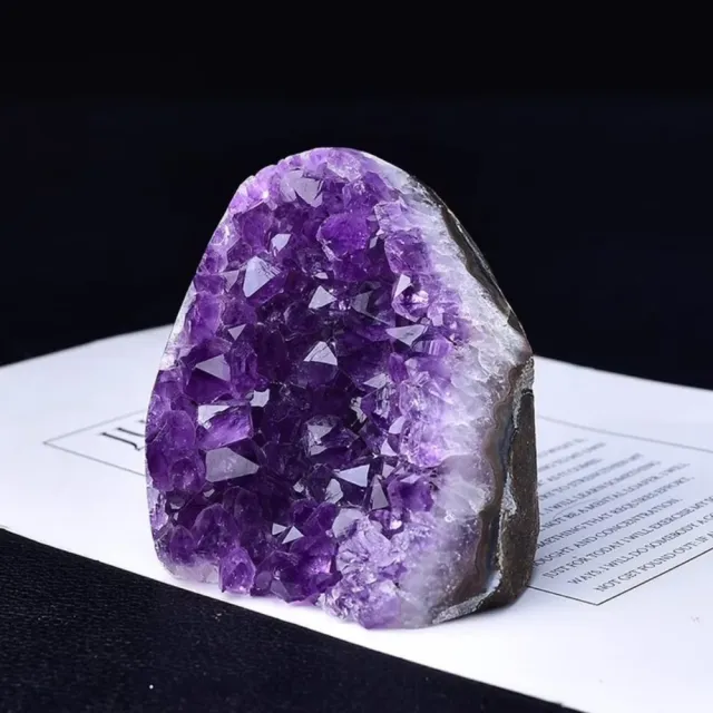 烏拉圭紫水晶簇招財開運擺件(800-1000g款 紫晶鎮 招貴人 避邪 鎮宅 風水擺設 消磁淨化 喬遷 送禮)