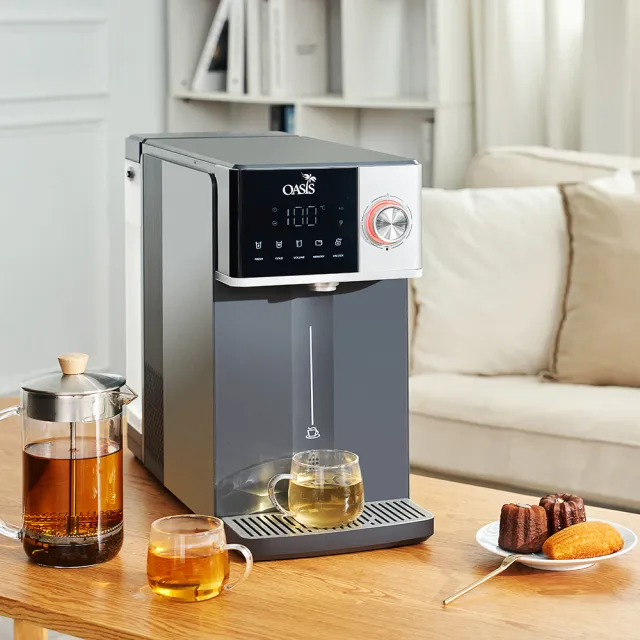 【OASIS】桌上型極沁冰溫瞬熱RO濾淨飲水機(冰河機/冰溫瞬熱/壓縮機製冷/免安裝/IF-301A)商品本身已含濾芯