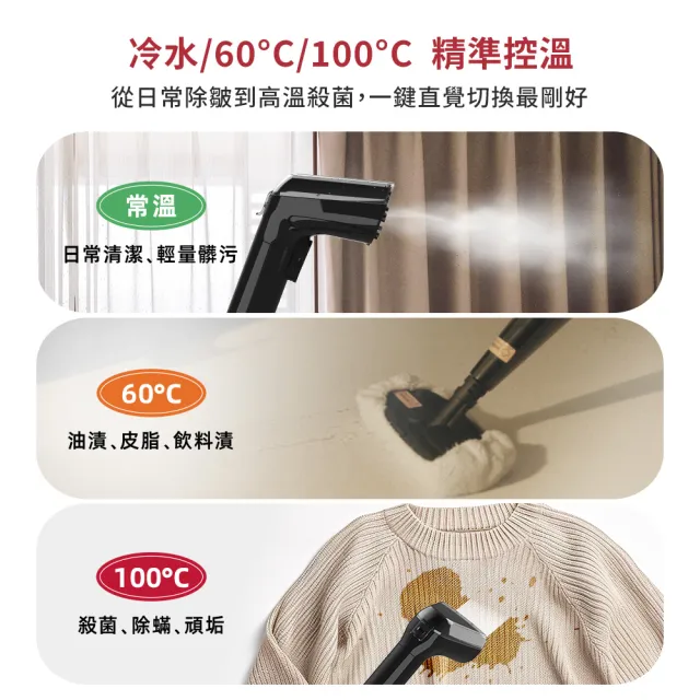【DIKE】HCF510 淨速吸Vapor蒸氣織物清潔機(13kpa/去污/除蟎/殺菌)